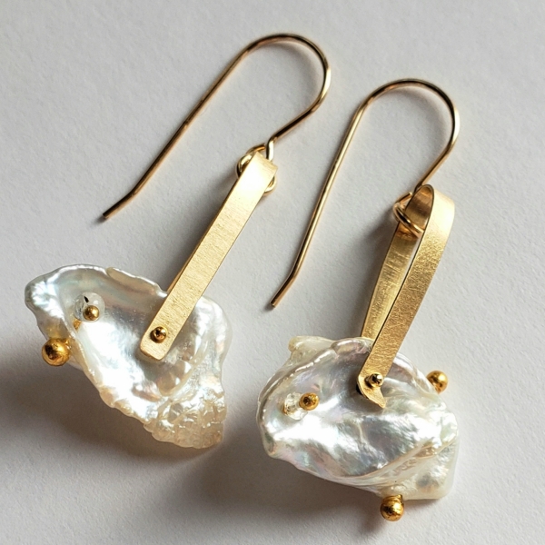 Keshi best sale pearl earrings